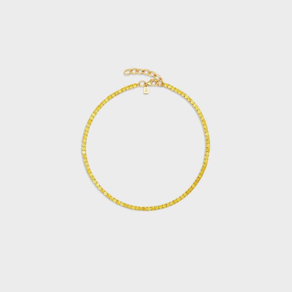Crystal Haze Serena Necklace - Butter Yellow