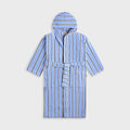Tekla Hooded Bathrobe - Bassett Stripes