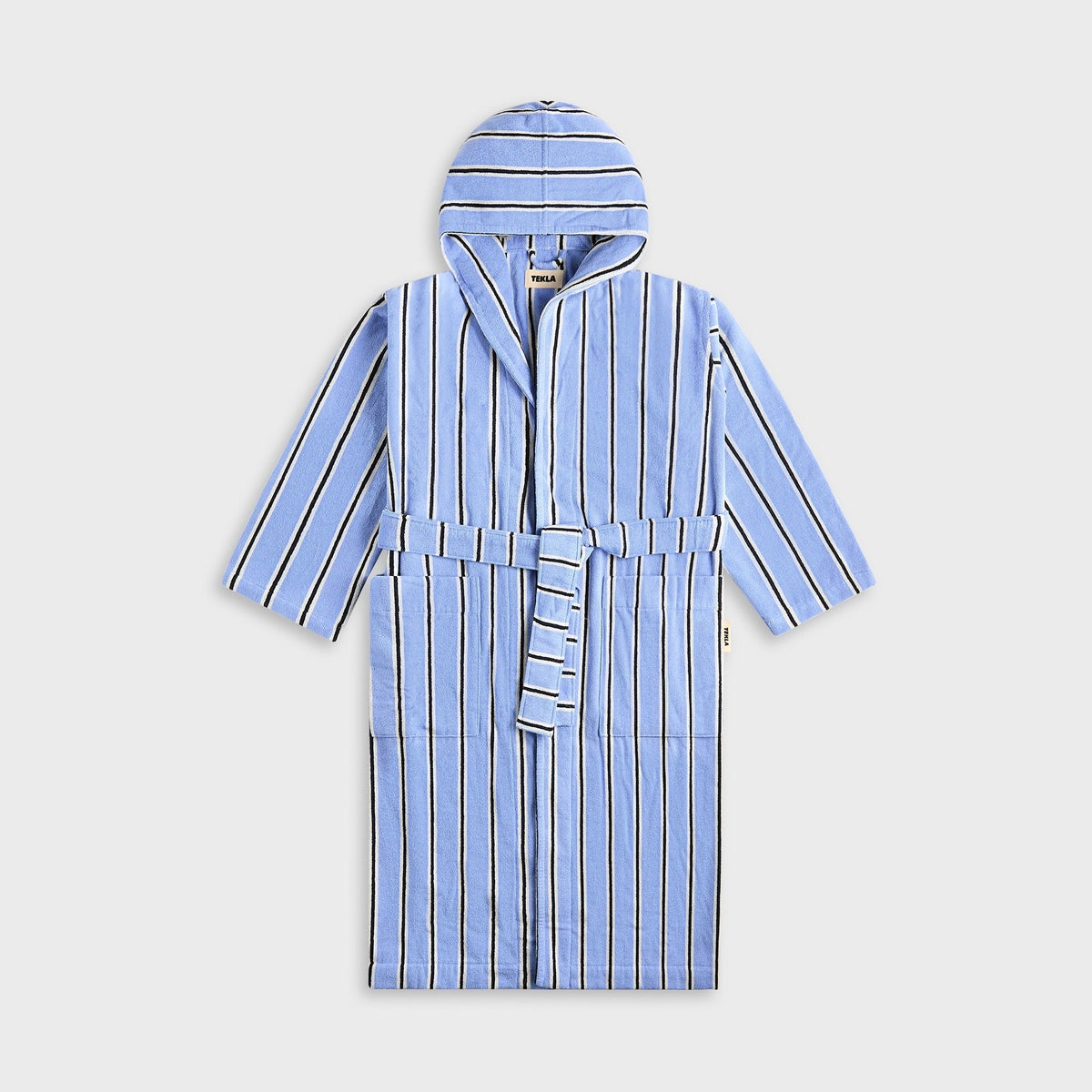 Tekla Hooded Bathrobe - Bassett Stripes