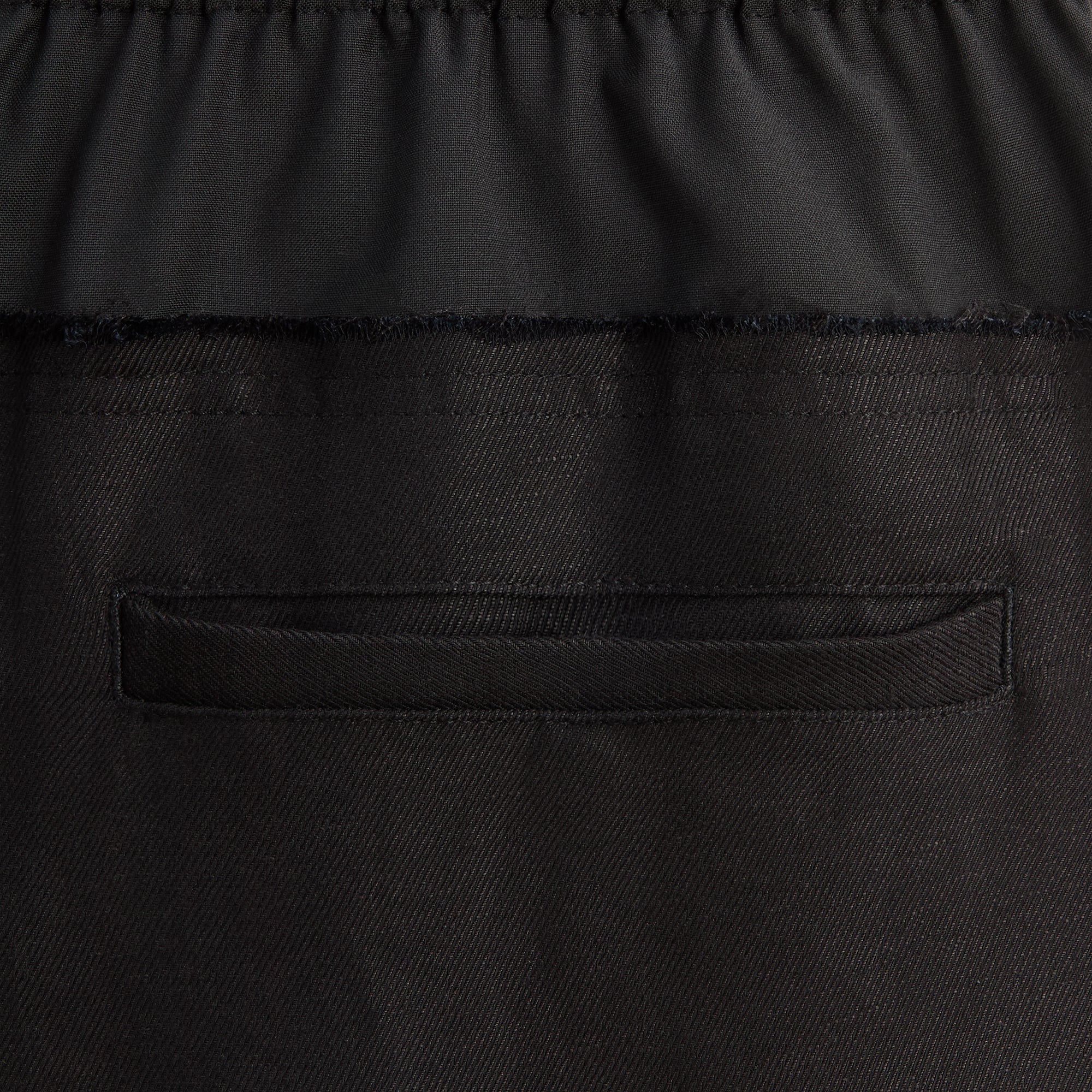&Kin Linen Viscose Twill Emil Pant - Black