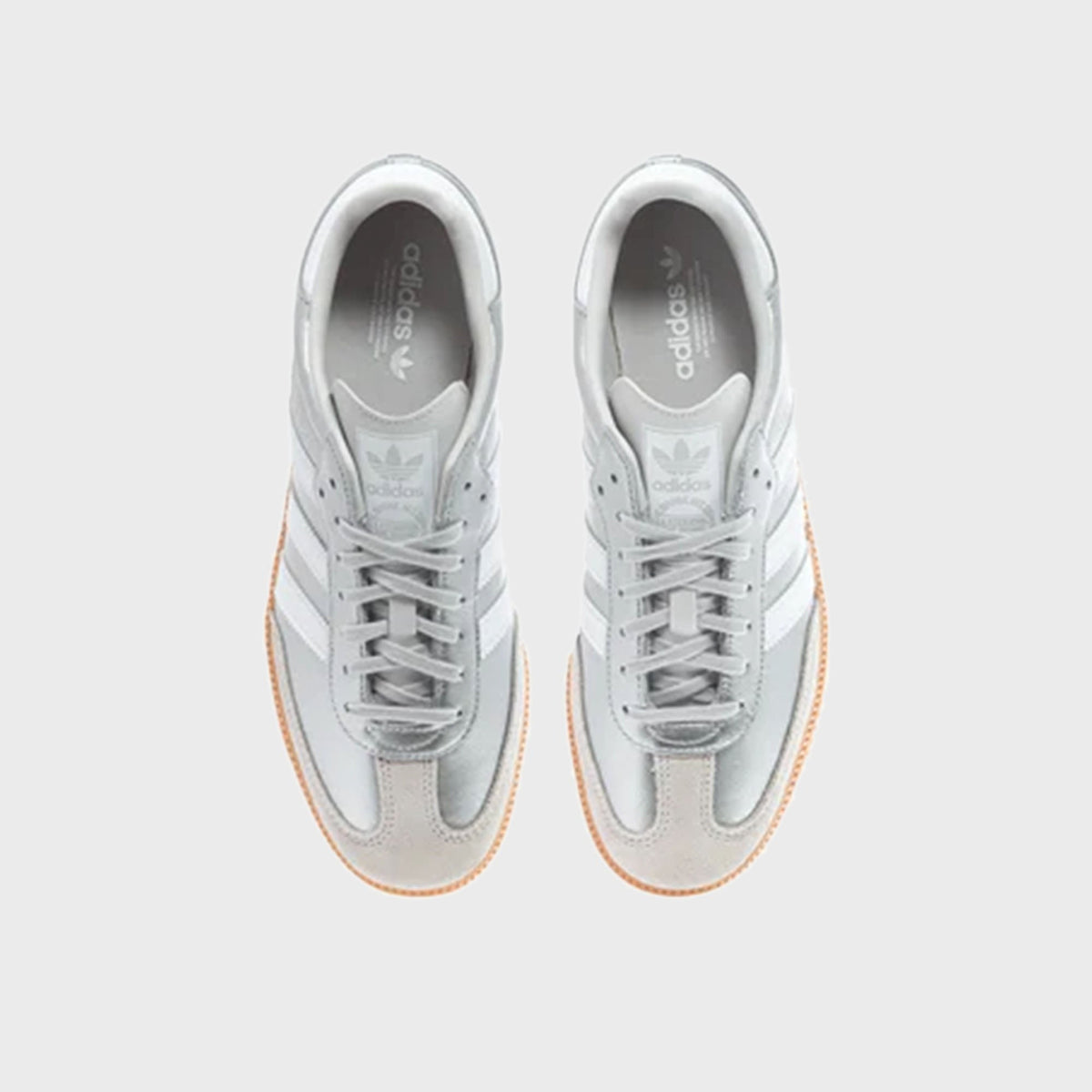 adidas GS Samba OG - Silver Metallic / Cloud White / Gum