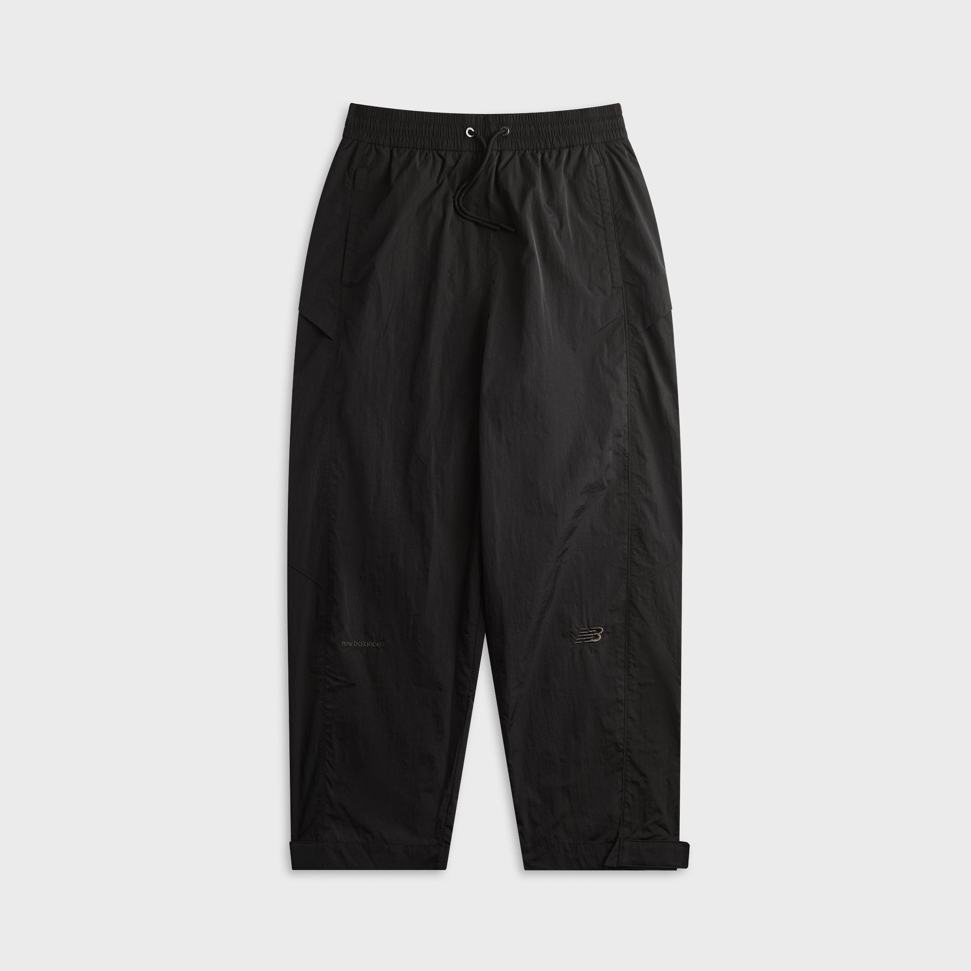 New Balance Grey Nylon Wide Tapered Pant - Black