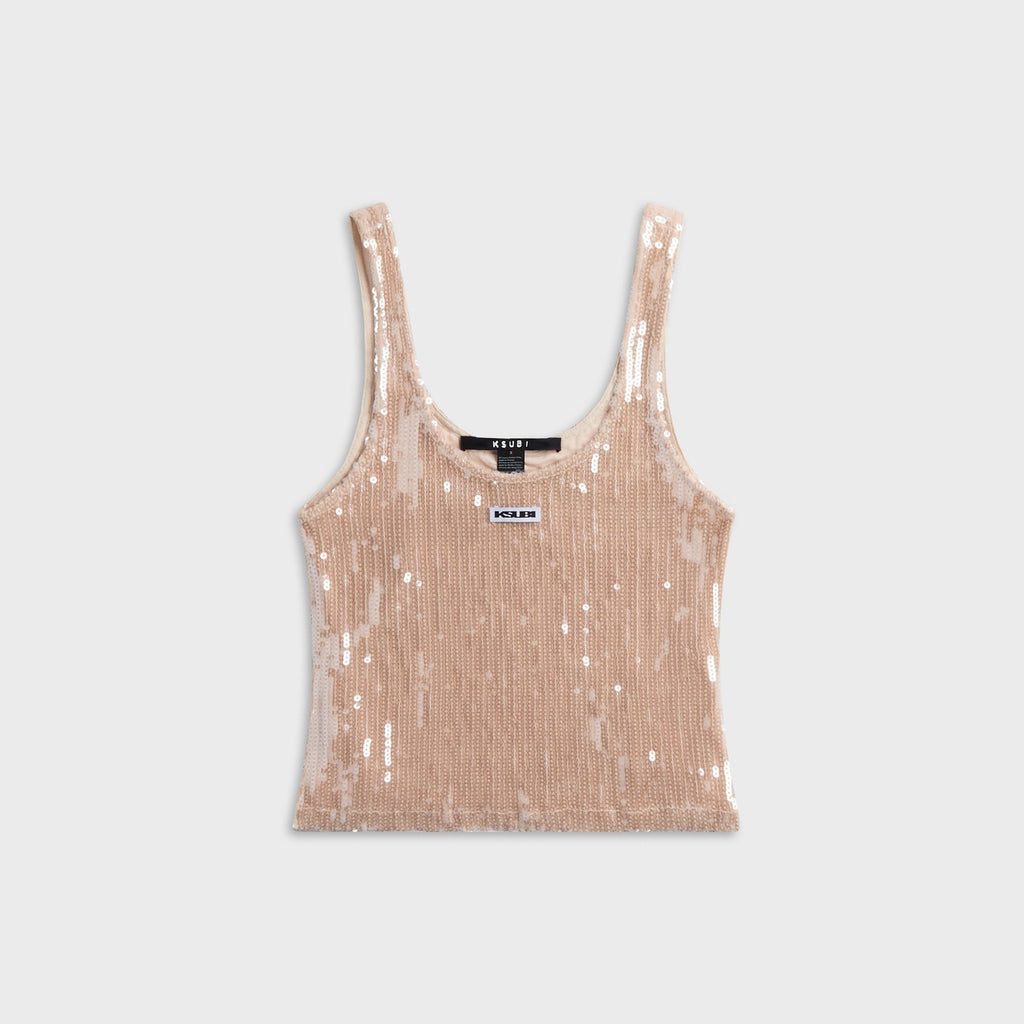 Ksubi Chloe Tank Top - Nude Spark