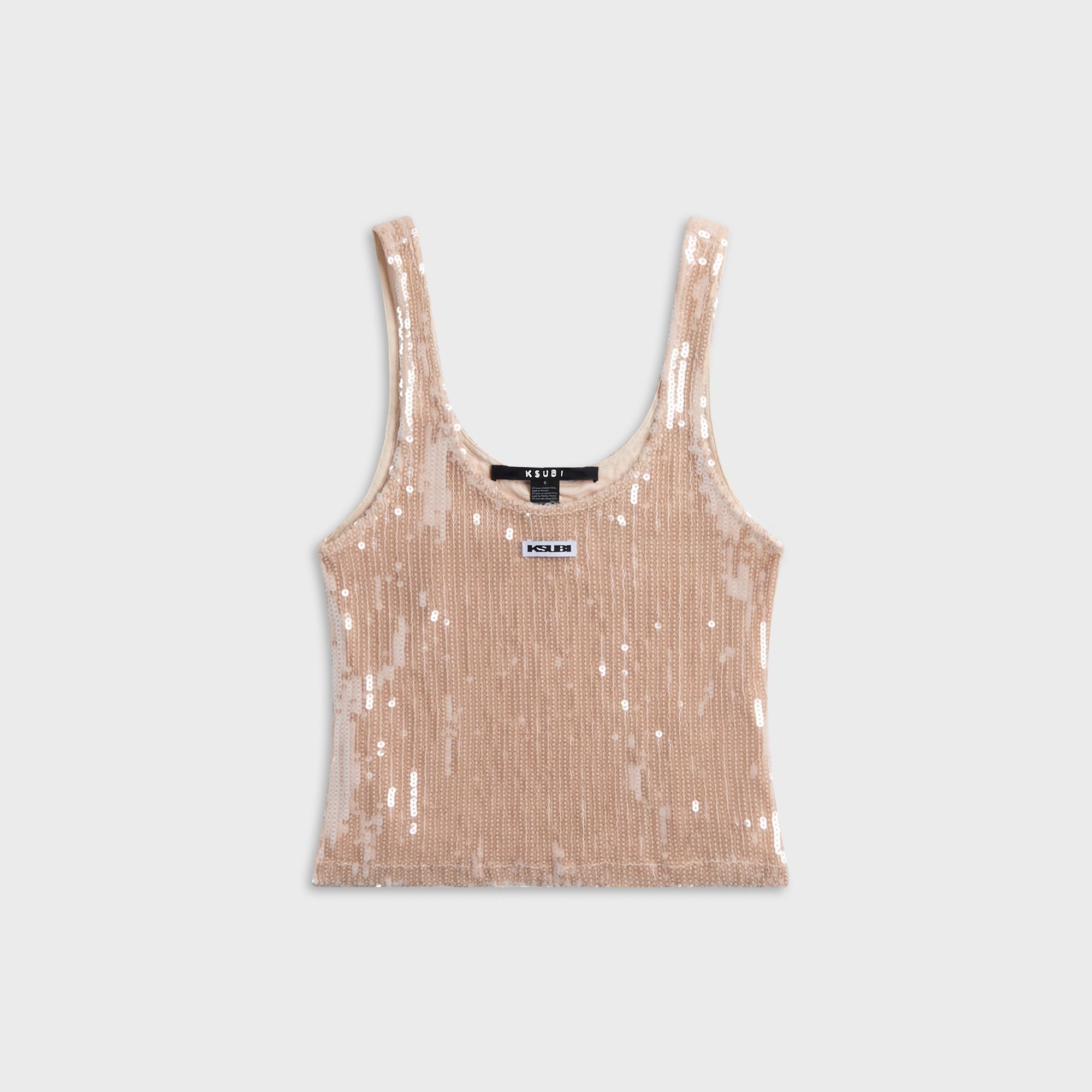 Ksubi Chloe Tank Top - Nude Spark