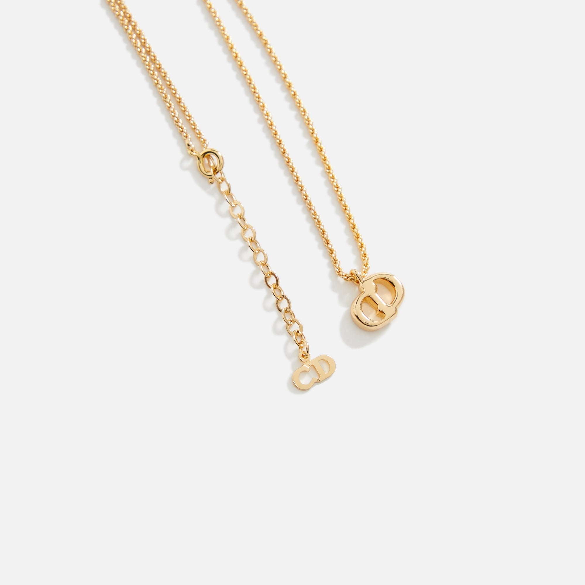 WGACA Dior CD Necklace - Gold