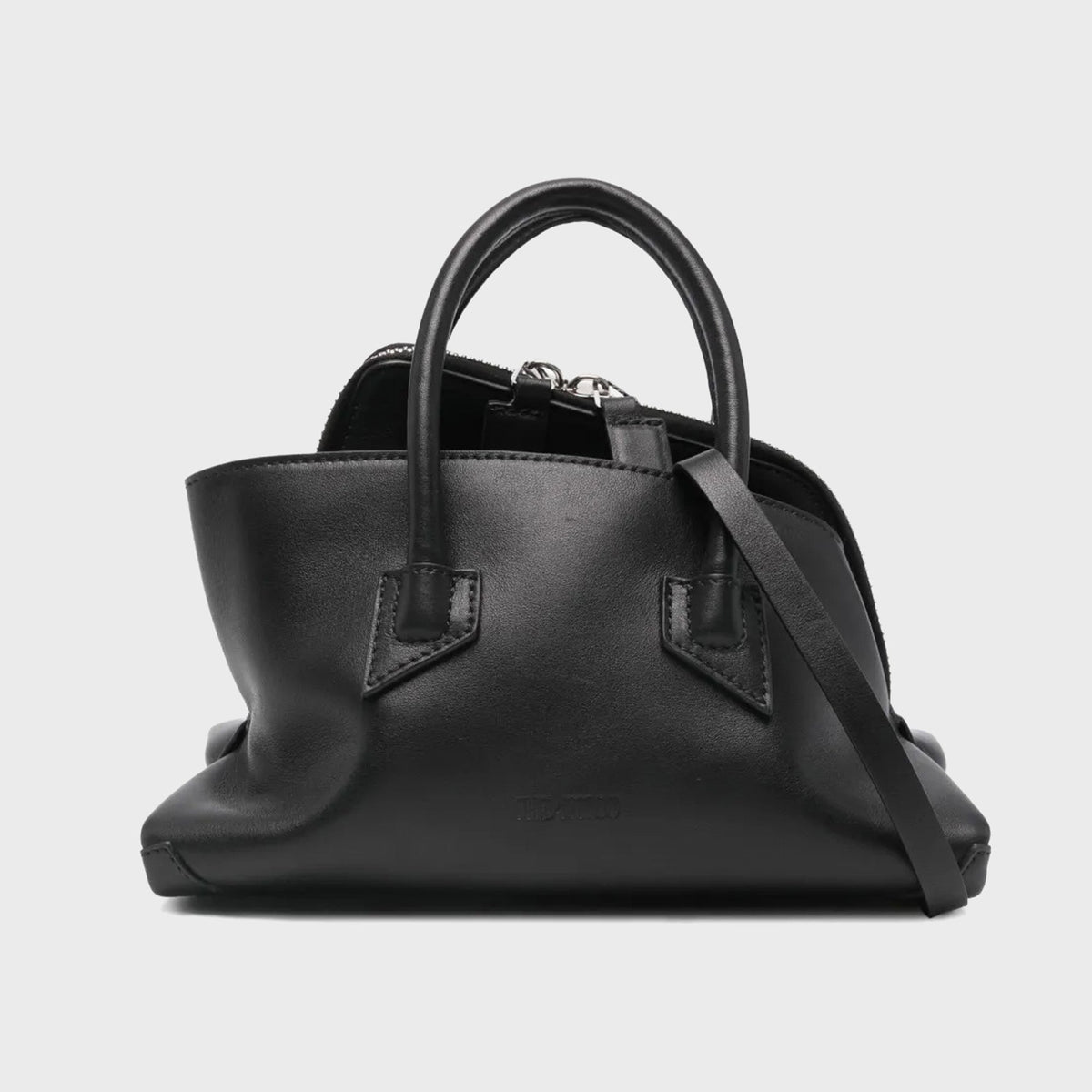 The Attico La Passeggiata Mini Top Handle Bag - Black