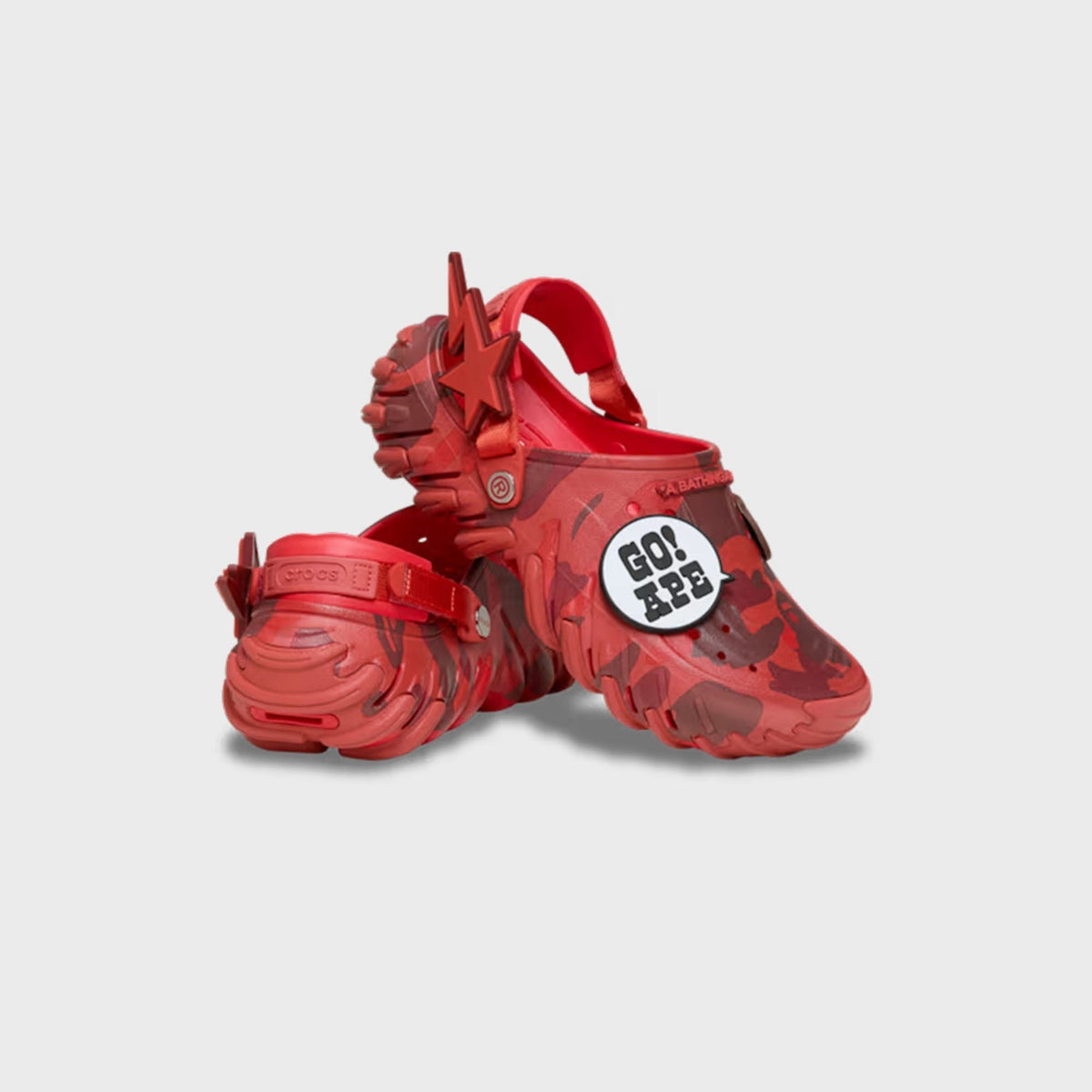 Crocs x BAPE Echo RO Clog - Flame