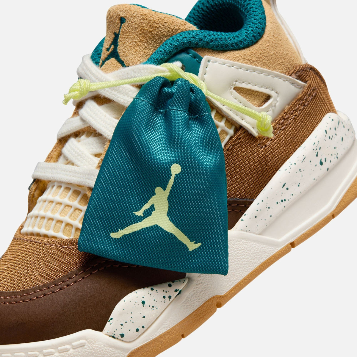 Nike TD Air Jordan 4 Retro - Cacao Wow / Geode Teal / Ale Brown