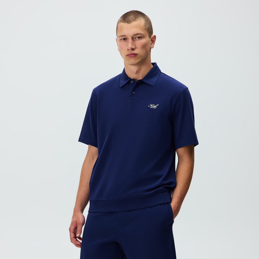 Kith Interlock Graham Polo - Deep Royal