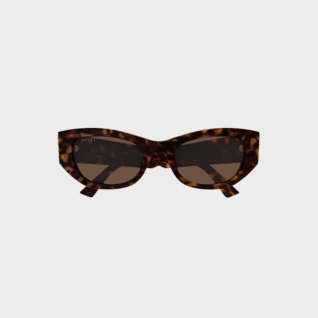 Gucci GG2044SA Cat-Eye Sunglasses - Havana / Brown