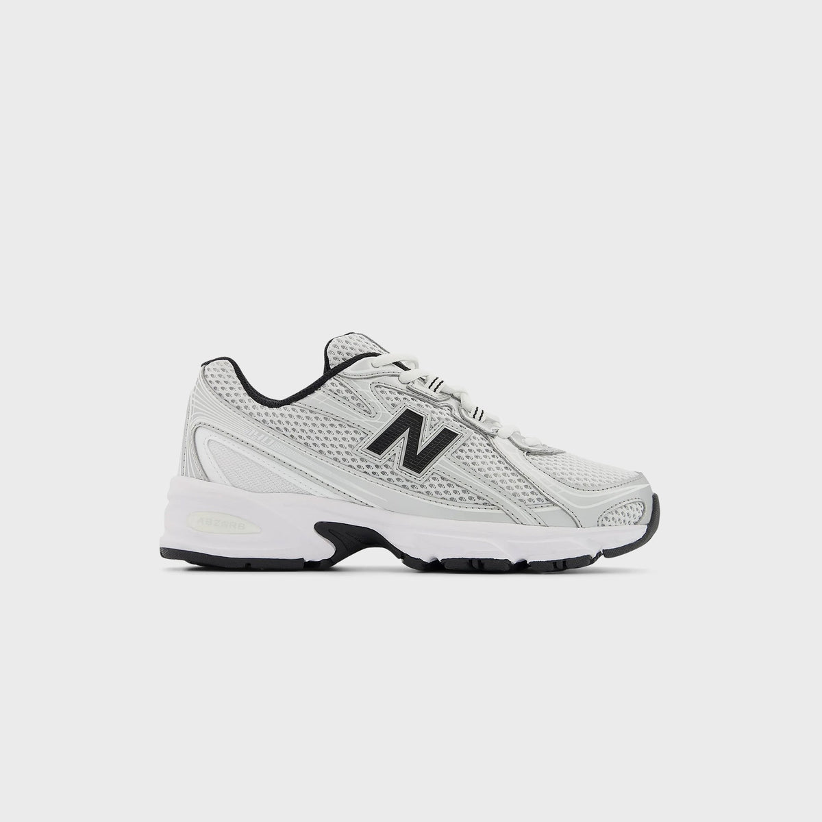 New Balance GS 740 - White / Silver Metallic