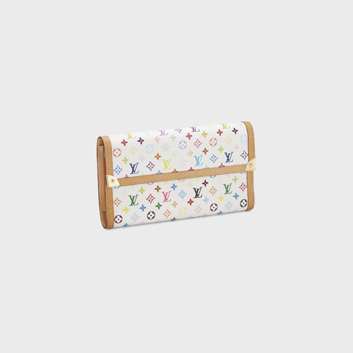 WGACA Louis Vuitton x Takashi Murakami International Wallet - White / Multi