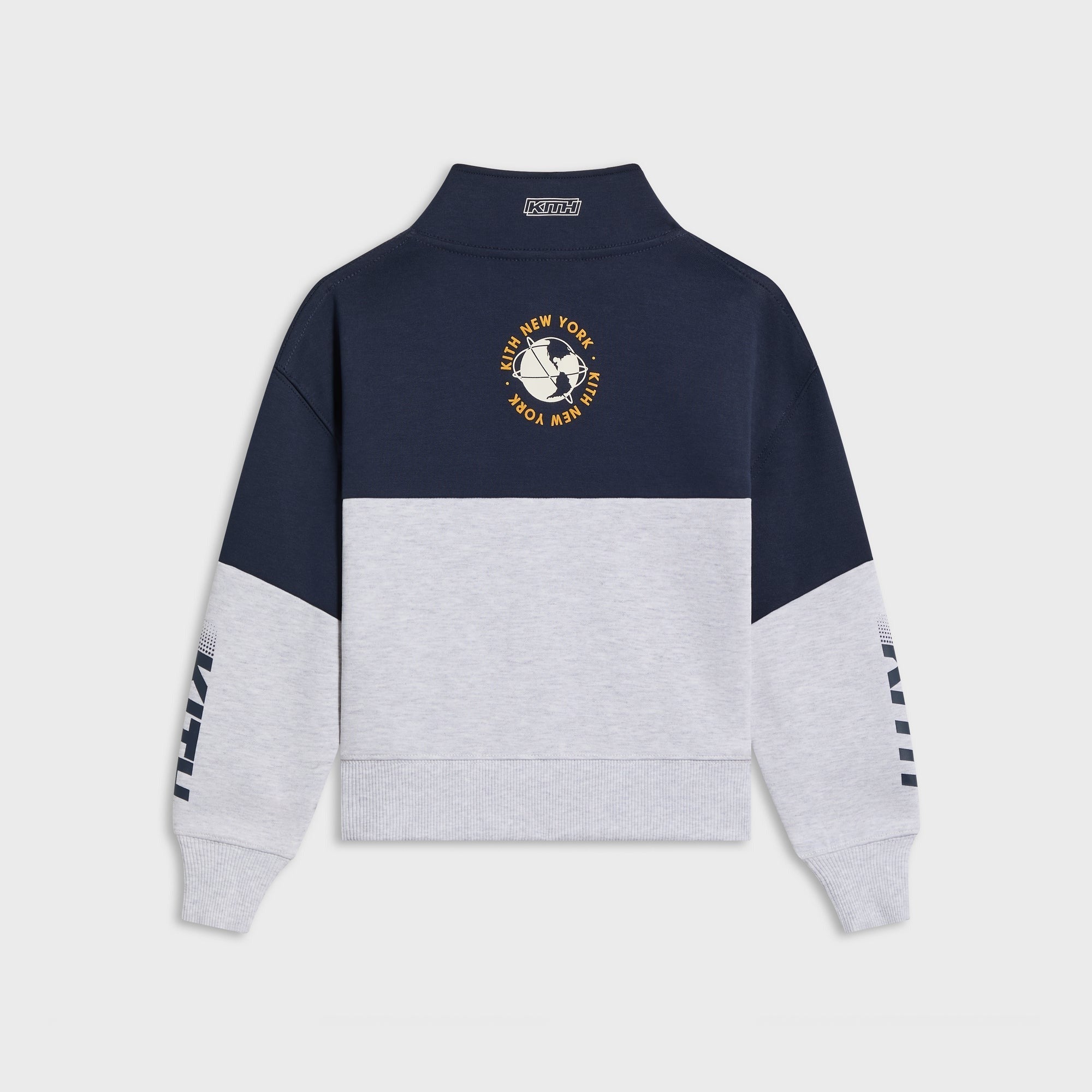 Kith Kids Logo Blocked Hunter Quarter Zip - Nocturnal - PH