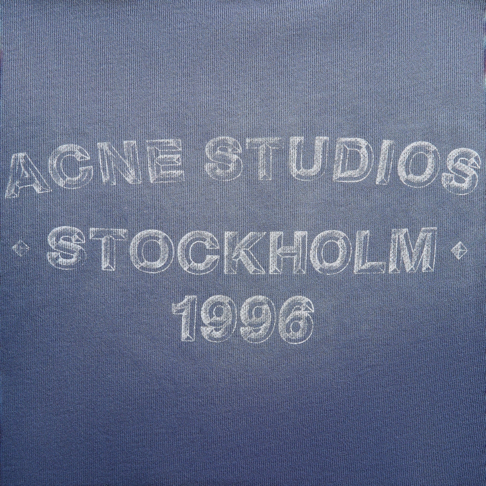 Acne Studios Sprayed Logo Sweatshirt - Navy