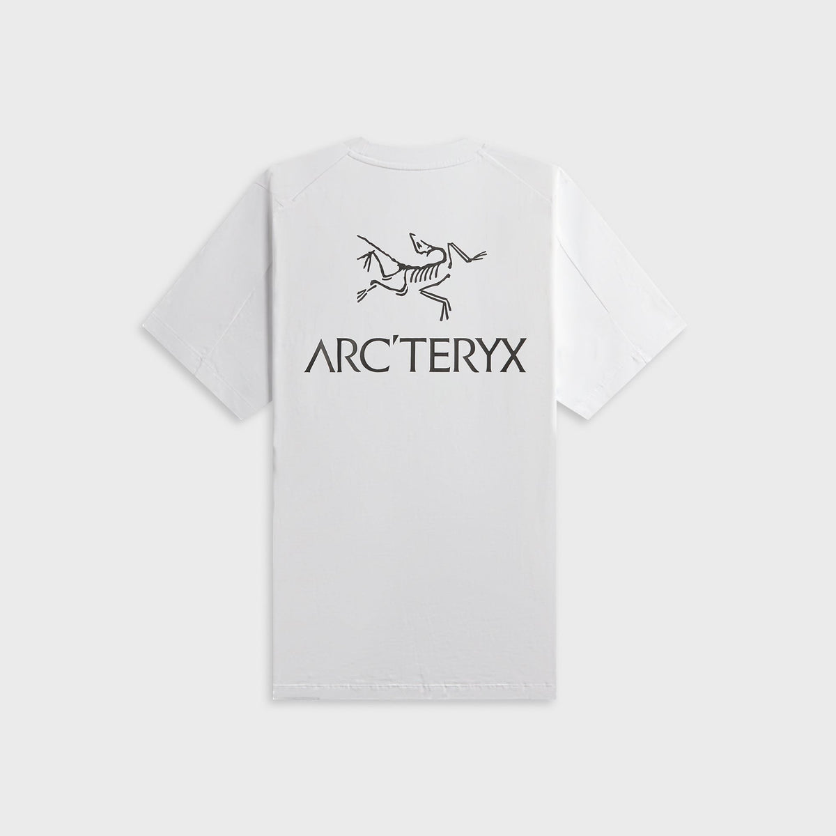 Arc'teryx Kragg SL Cotton Bird Word Short Sleeve Tee - White Light / Black