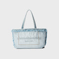 Alexander Wang Punch Denim Mini Tote Bag - Bleach Blue