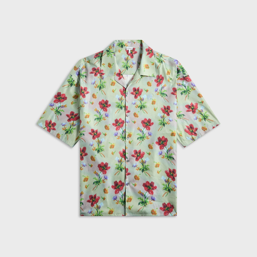 Loewe Short Sleeve Shirt - Green / Red