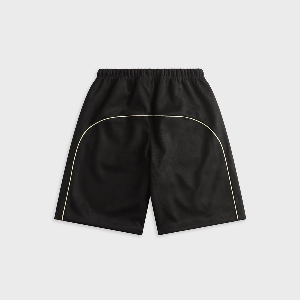 Essentials Suede Fleece Signature Relaxed Short - Vintage Black