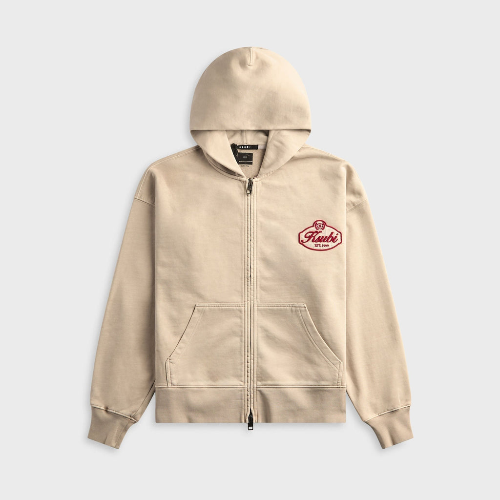 Ksubi Klasse Halen Zip Hoodie Smoke - Grey