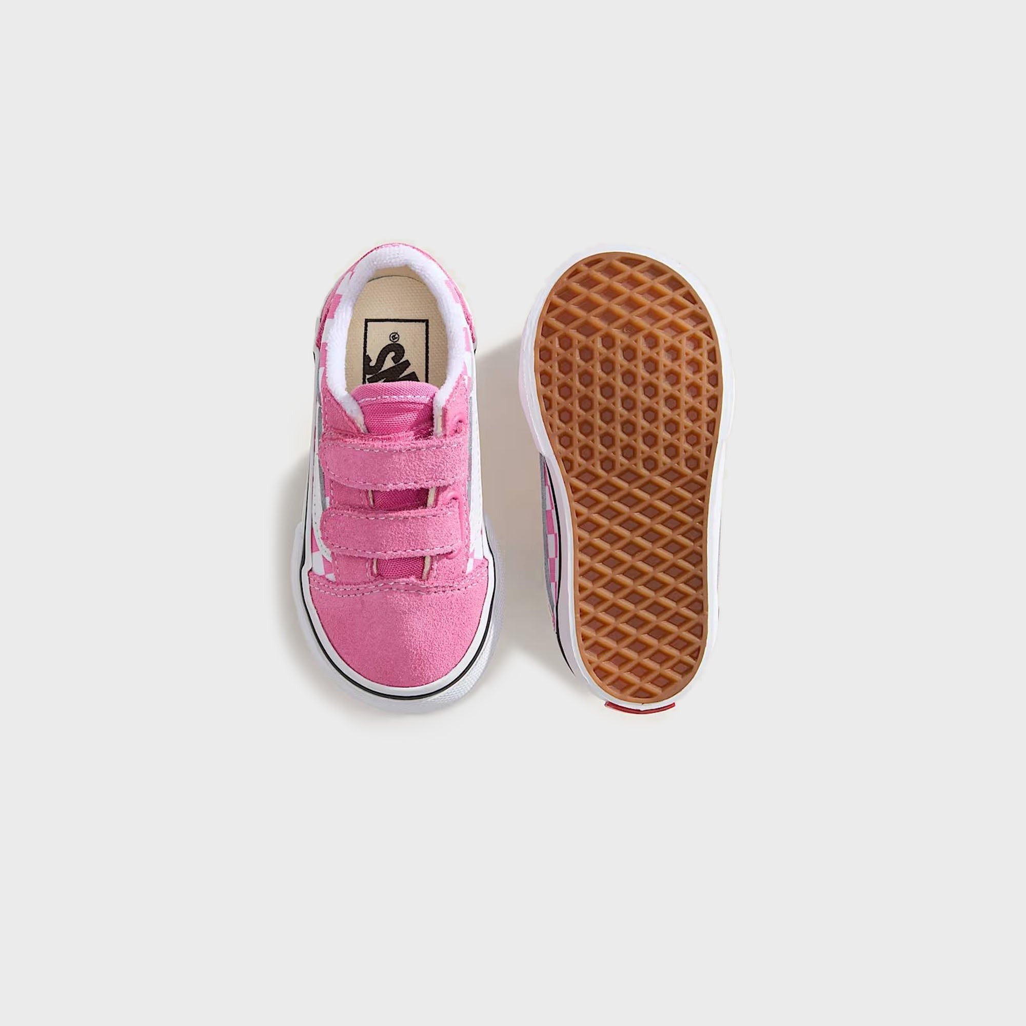 VANS TD Old Skool V Checkerboard Shoe - Fizz Pink