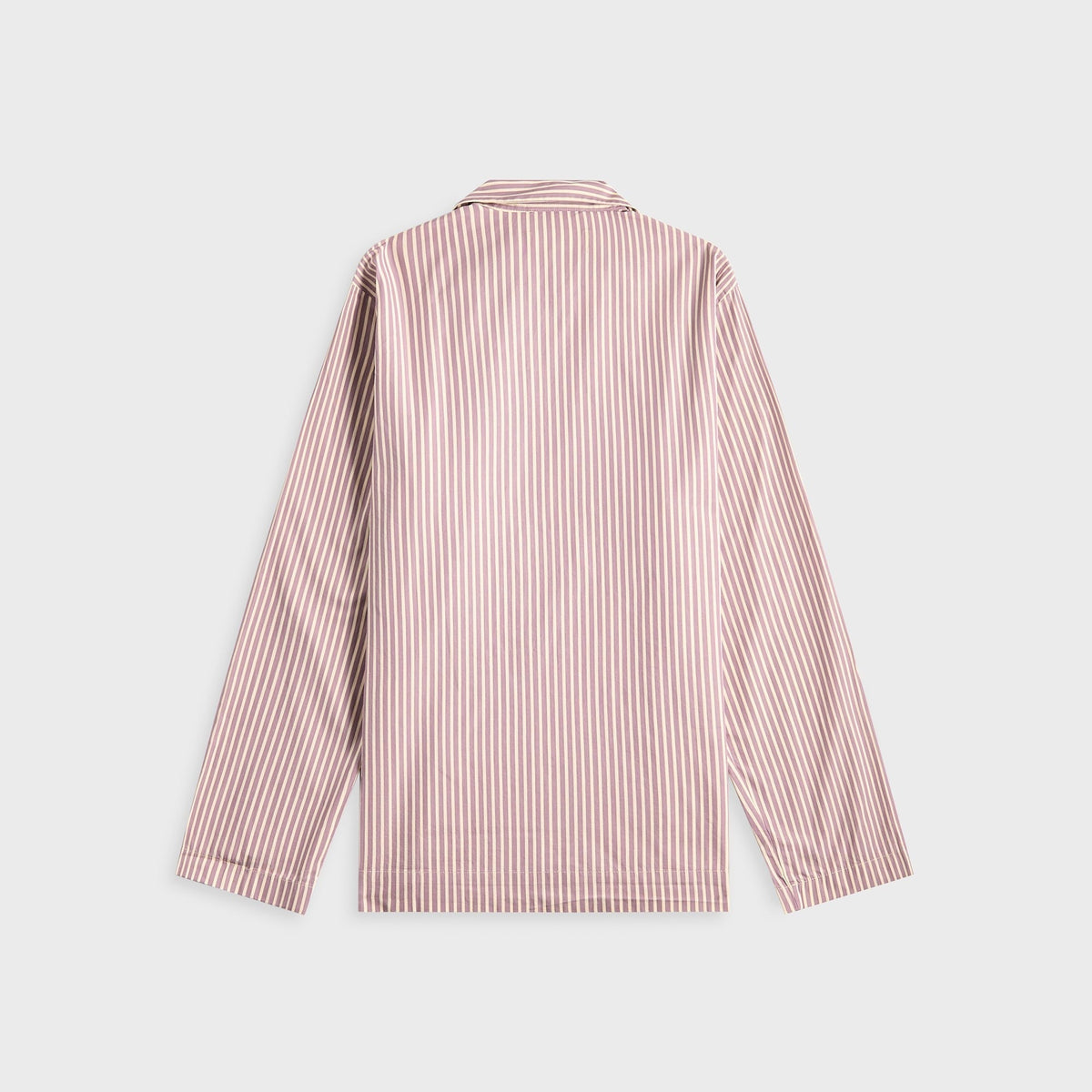 Tekla Poplin Long Sleeve Pyjama Shirt - Skipper Stripes