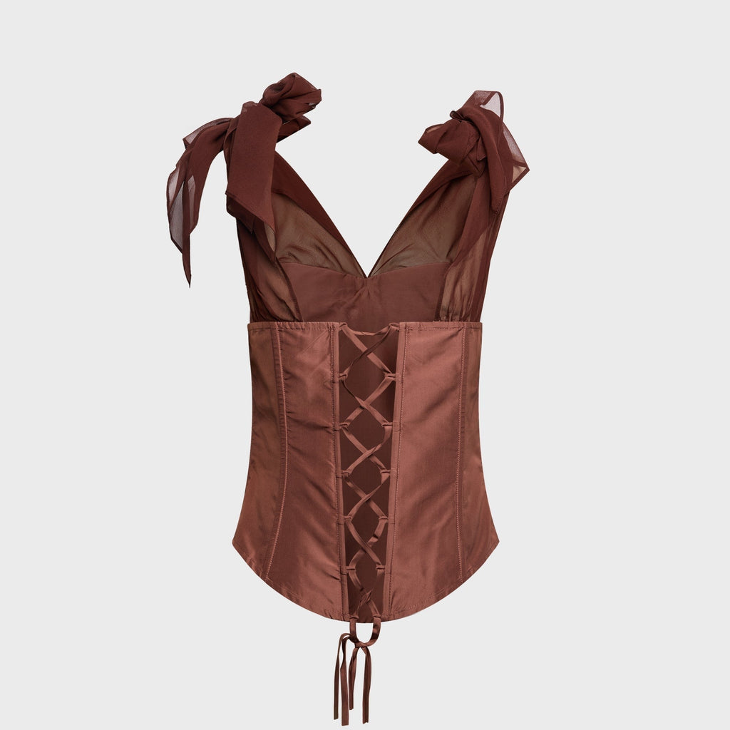 Kim Shui Kemle Corset - Brown
