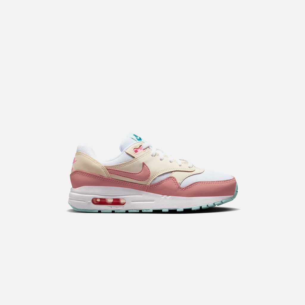Nike Grade School Air Max 1 - White / Red Stardust / Guava Ice / Pink Spell
