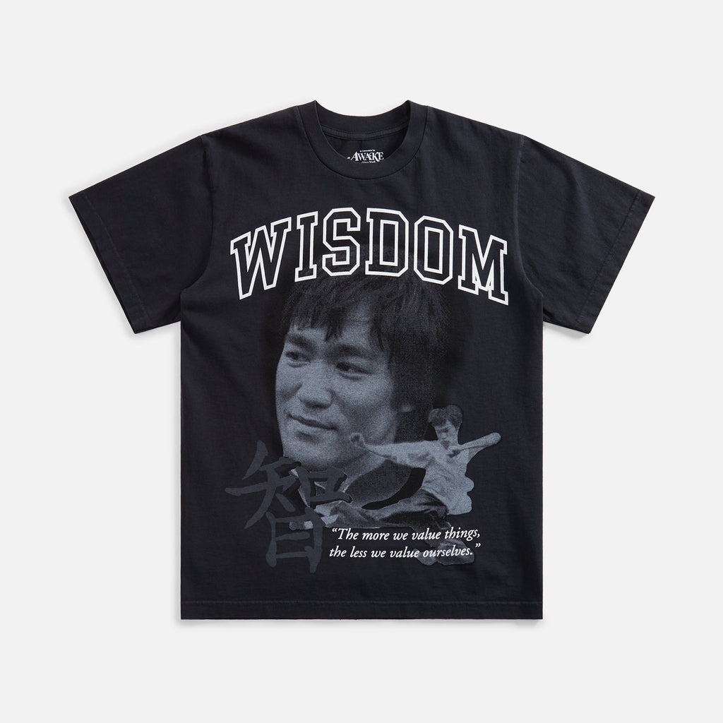 Awake NY Bruce Lee Tee - Washed Black