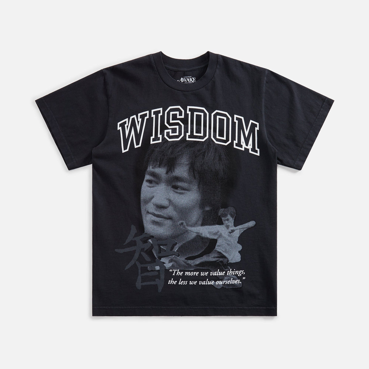 Awake NY Bruce Lee Tee - Washed Black