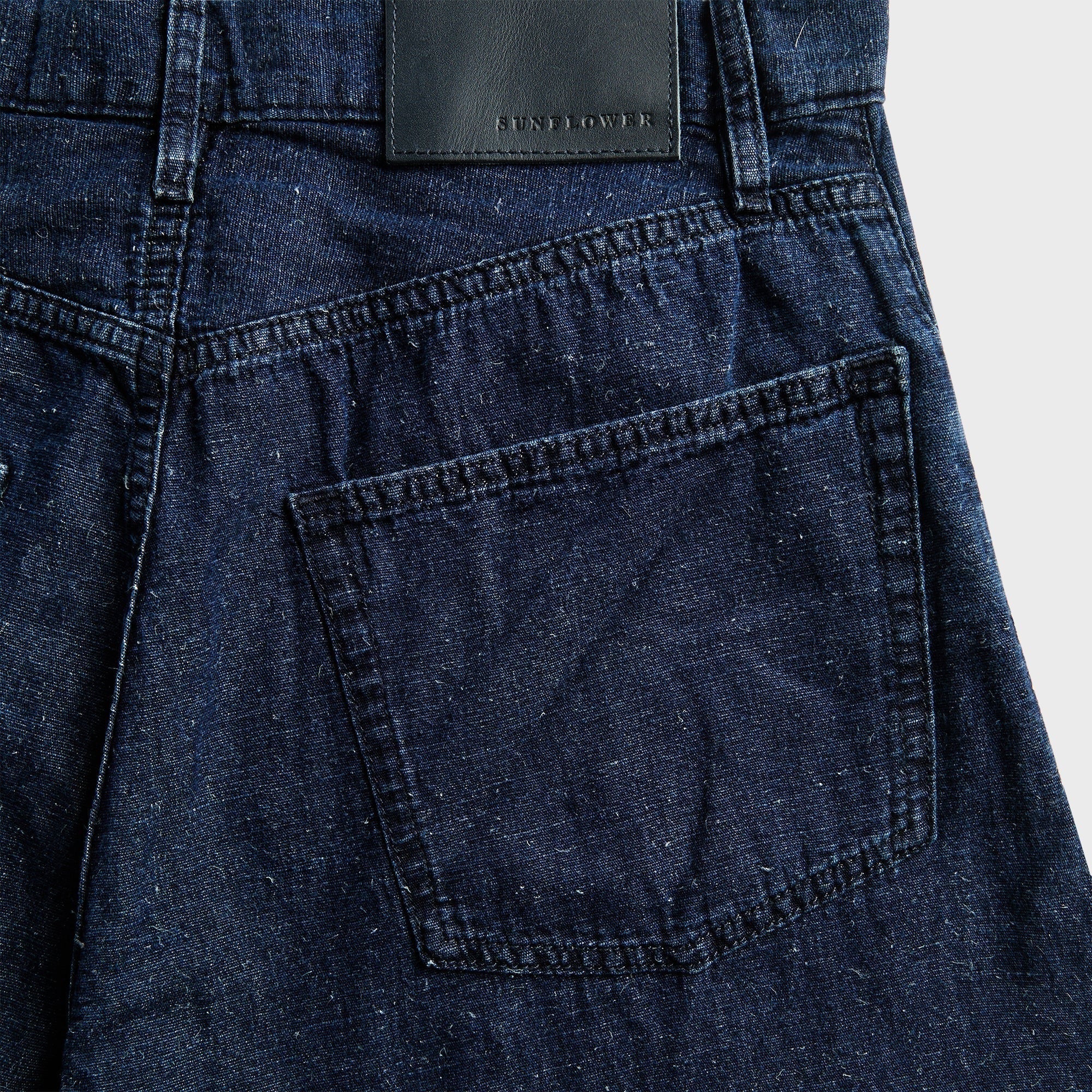 Sunflower Super Wide Twist Denim - Indigo Hemp