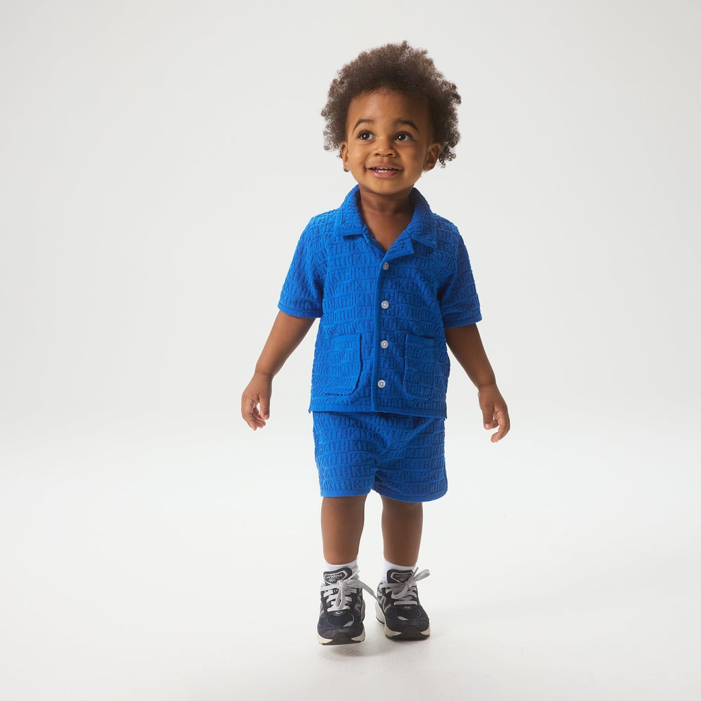 Kith Baby Textured Monogram Liam Short - Greek