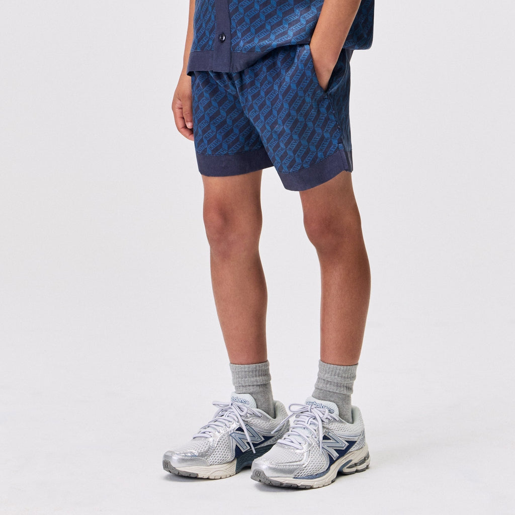 Kith Kids Monogram Bennet Camp Short - Nocturnal