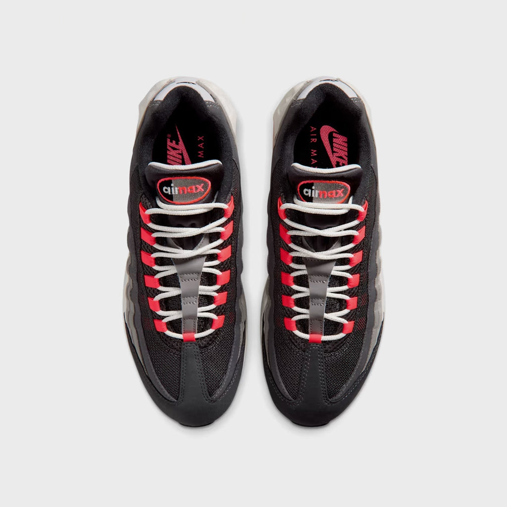 Nike Air Max 95 Big Bubble Premium - Anthracite / Light Graphite / Light Charcoal / Solar Red