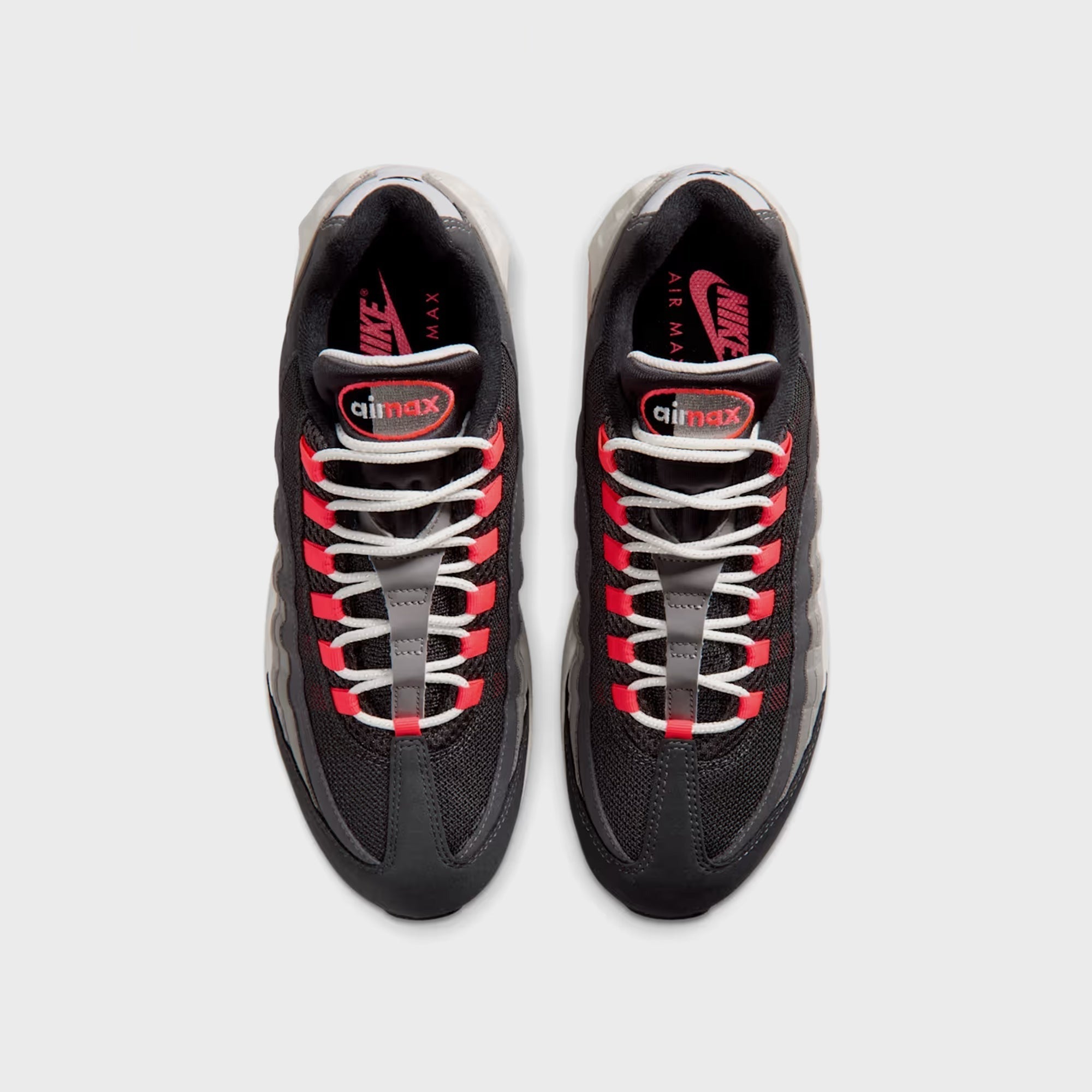 Nike Air Max 95 Big Bubble Premium - Anthracite / Light Graphite / Light Charcoal / Solar Red