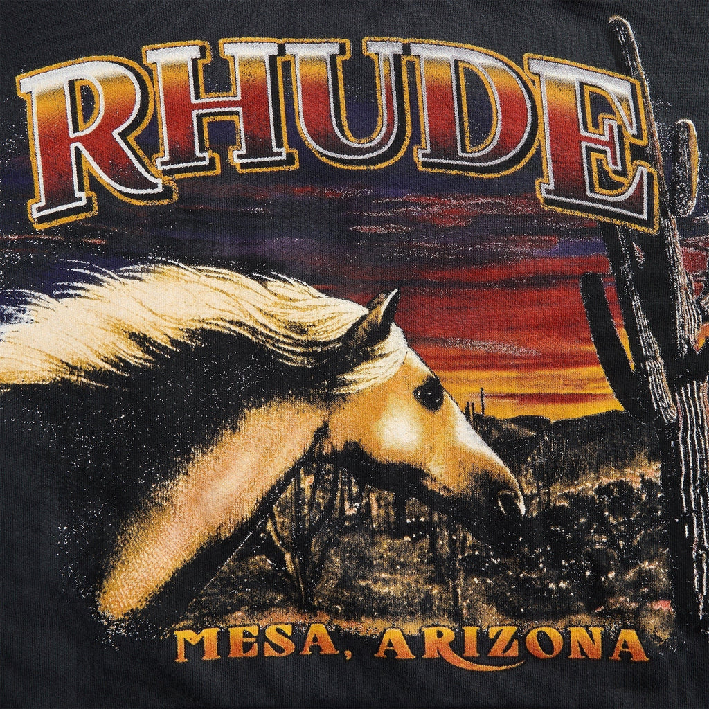 Rhude Mesa Stallion Hoodie - Vintage Black / Red / Yellow