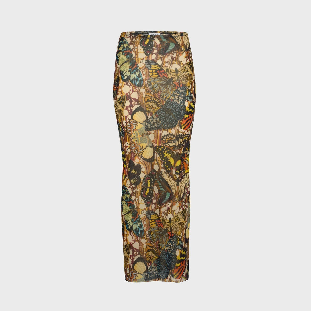 Jean Paul Gaultier Re-Edition Mesh Long Skirt - Printed Papillon