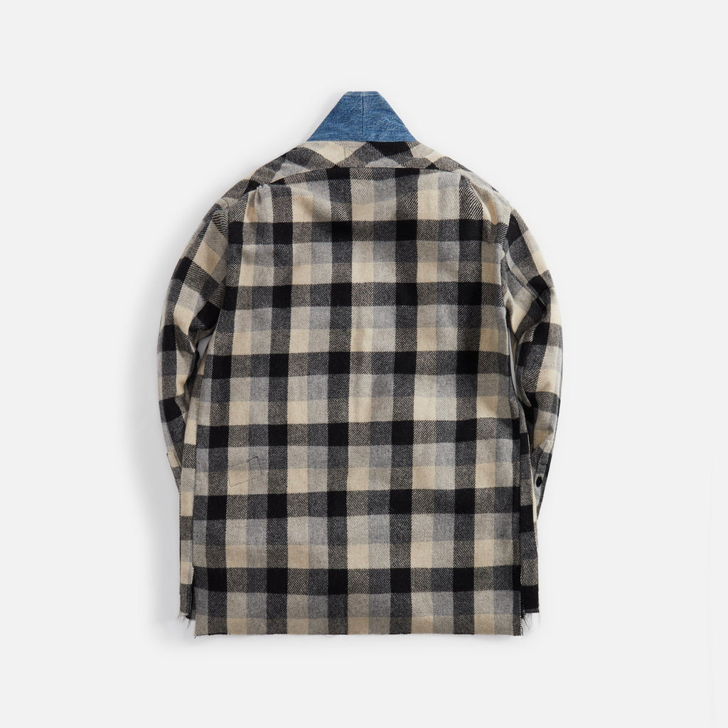 Greg Lauren B/W Plaid Gl1 - Black / White