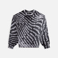 Alexander Wang Crewneck Pullover with Reverse Printed Logo Wave - Black