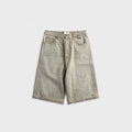 Rhude Baggy Traxedo Denim Short - Liberty Grey