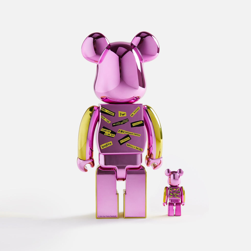 Medicom Toy BE@RBRICK Sex Pistols “NEVER MIND THE BOLLOCKS” Chrome Ver. 100% & 400%