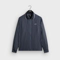Kith Striped Poplin Long Sleeve Thompson Zip Front Shirt - Blend