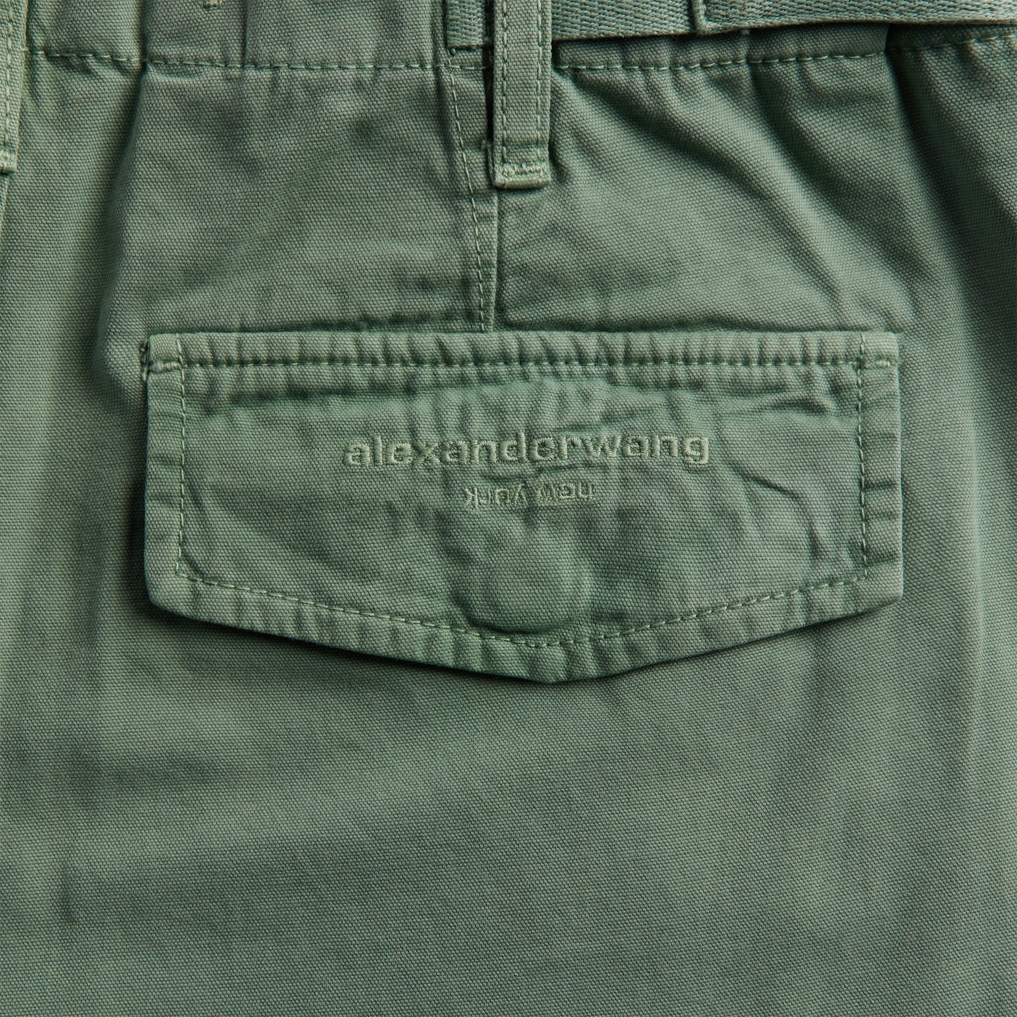 Alexander Wang Pre-Styled Cargo Pant - Washed Green Bay