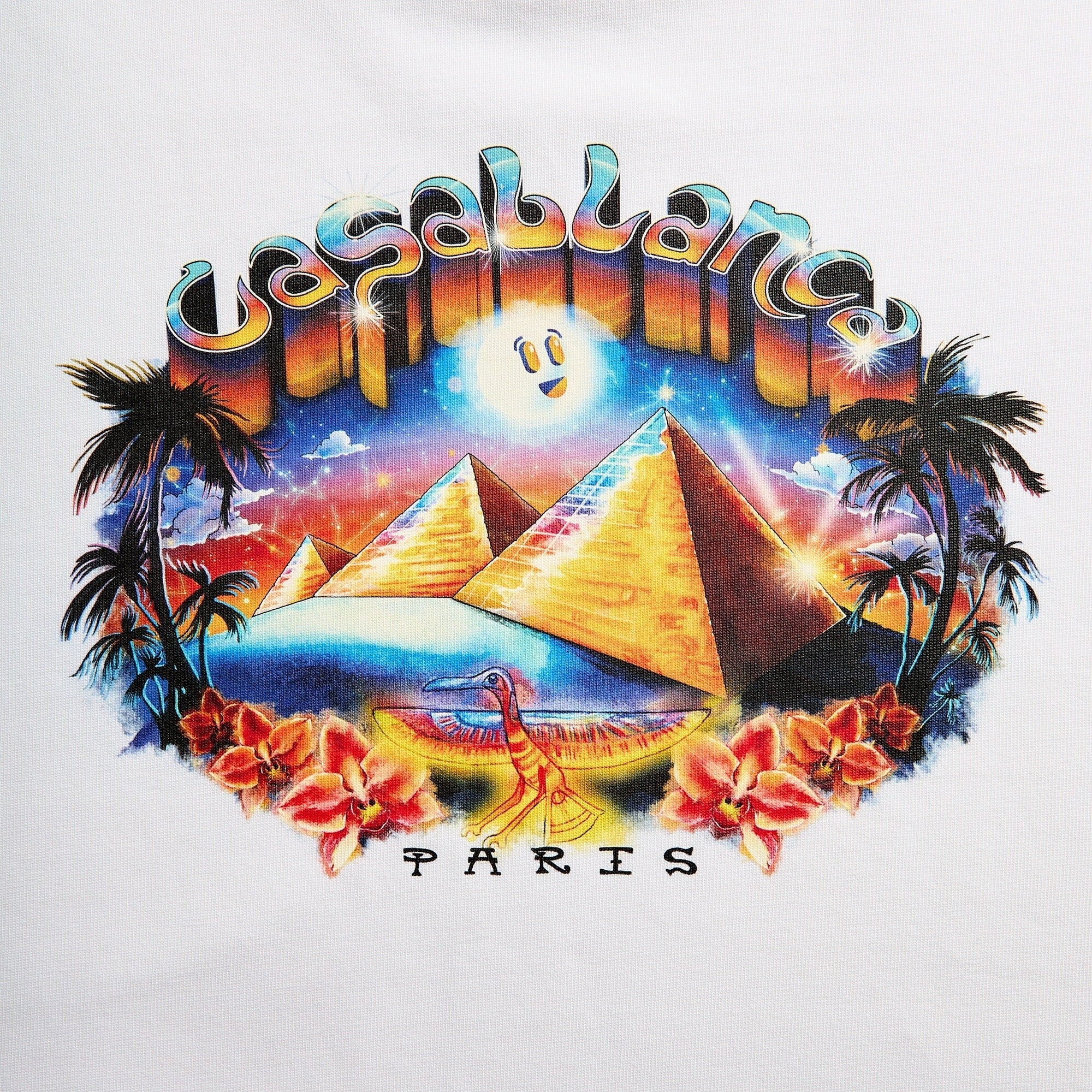 Casablanca Tourism Short Sleeve Tee - White