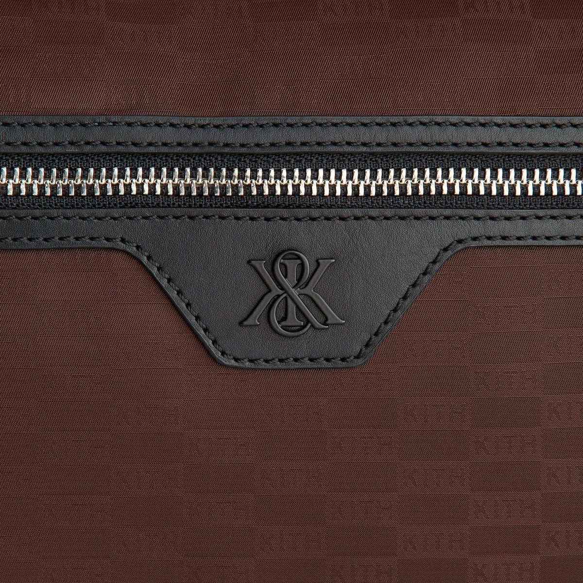 Kith Monogram Nylon Jacquard Backpack - Dark Roast