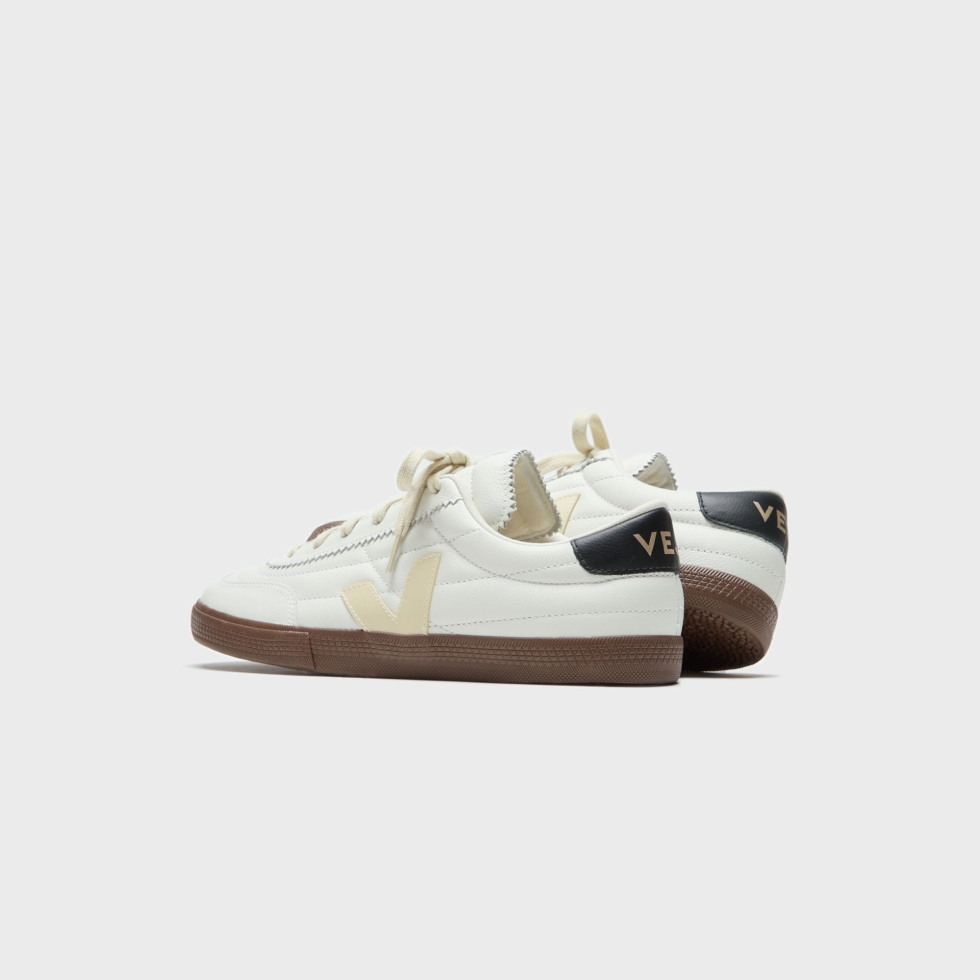 Veja Panenka Leather - White / Black / Bark