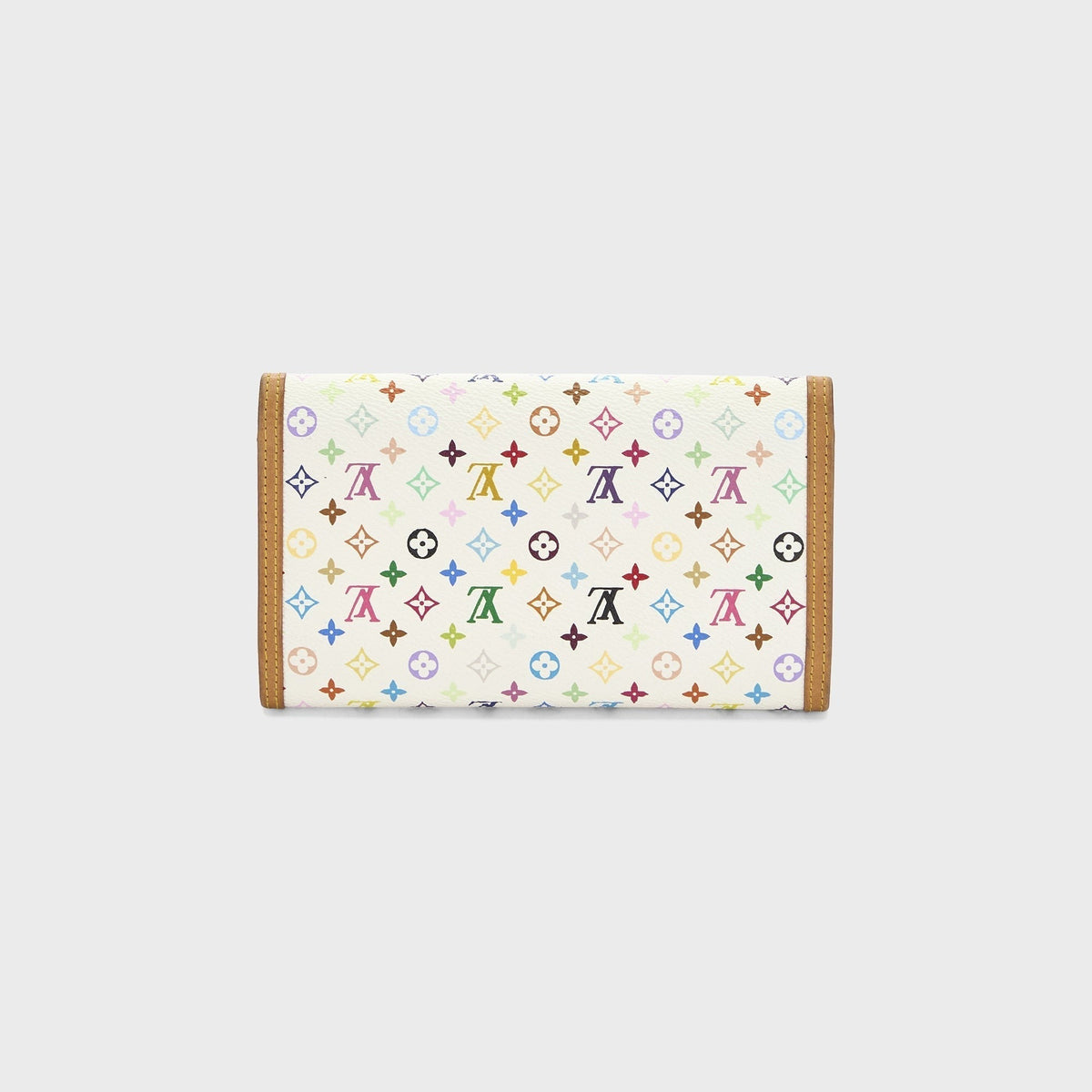 WGACA Louis Vuitton x Takashi Murakami International Wallet - White