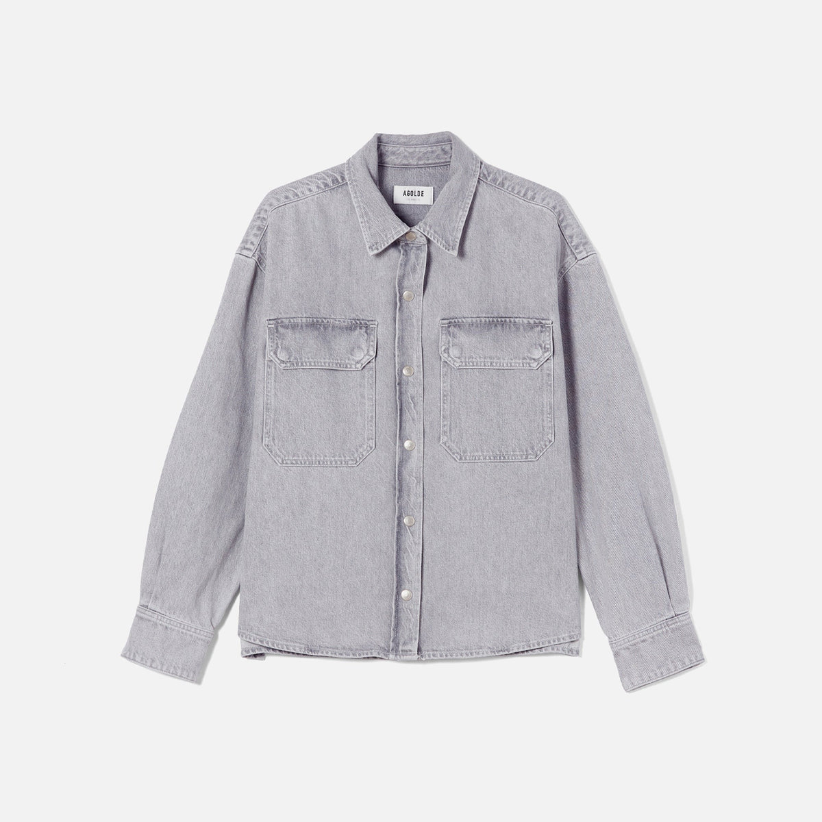 Agolde Gwen Slice Shirt - Rain