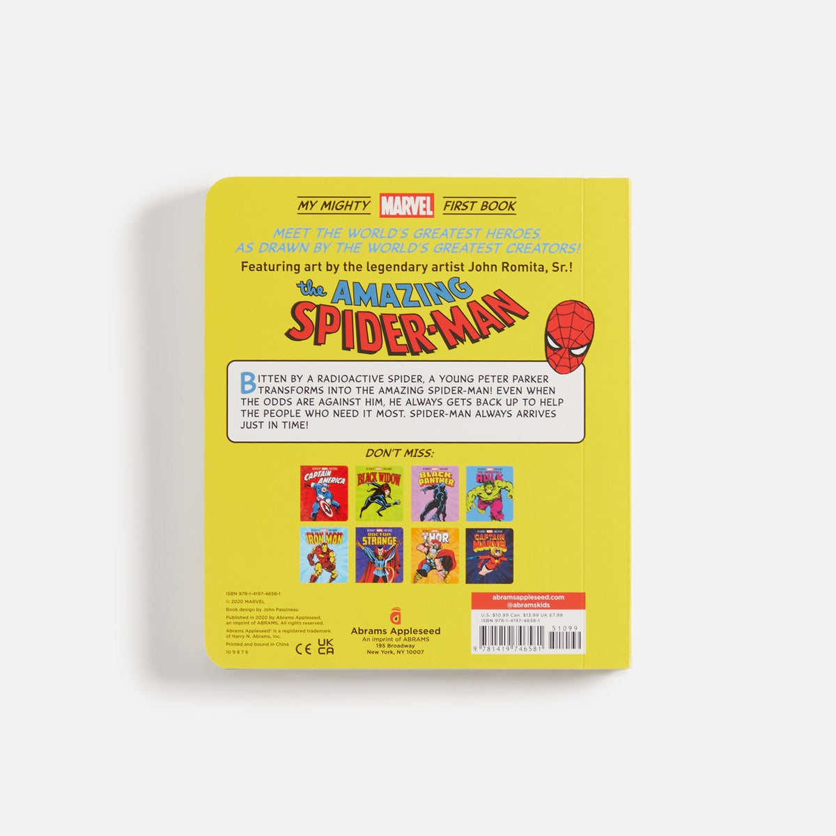 Abrams The Amazing Spider Man: My Mighty Marvel First Book