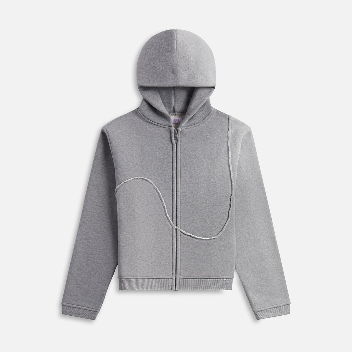 ERL Swirl Zipped Hoodie - Grey