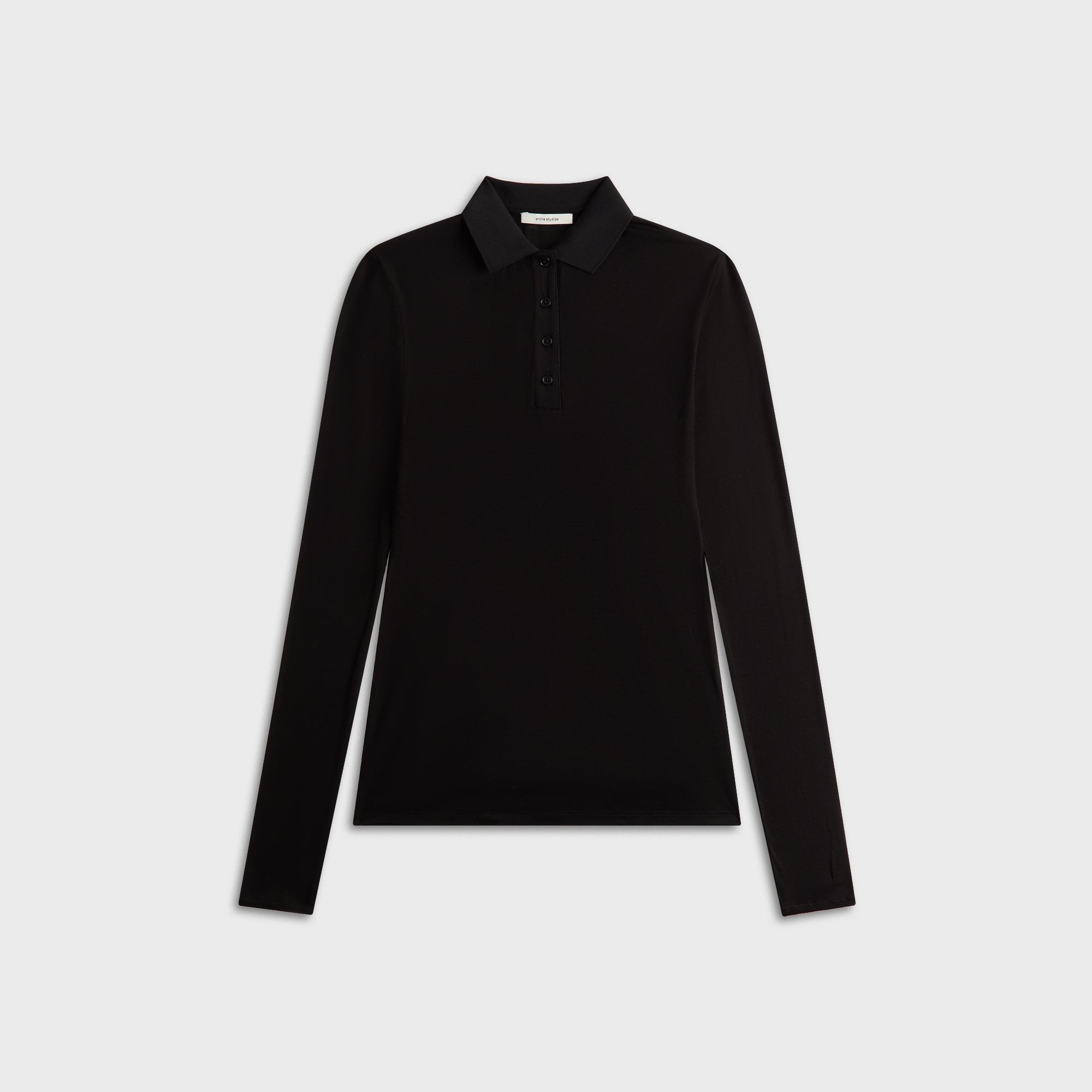 Entire Studios Longsleeve Polo - Black